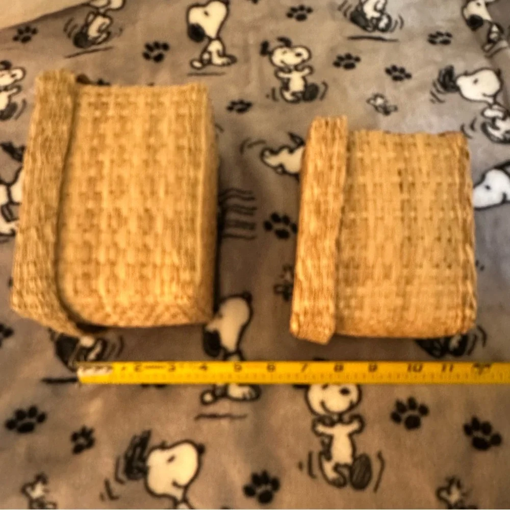 IKEA Natural Woven storage Baskets Set of 2